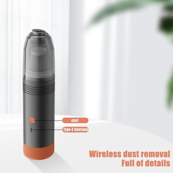 Car Vacuum Cleaner Cordless, Powerful Suction 9000PA,USB-C Fast Charging, Vacuum - Picture 5 of 6